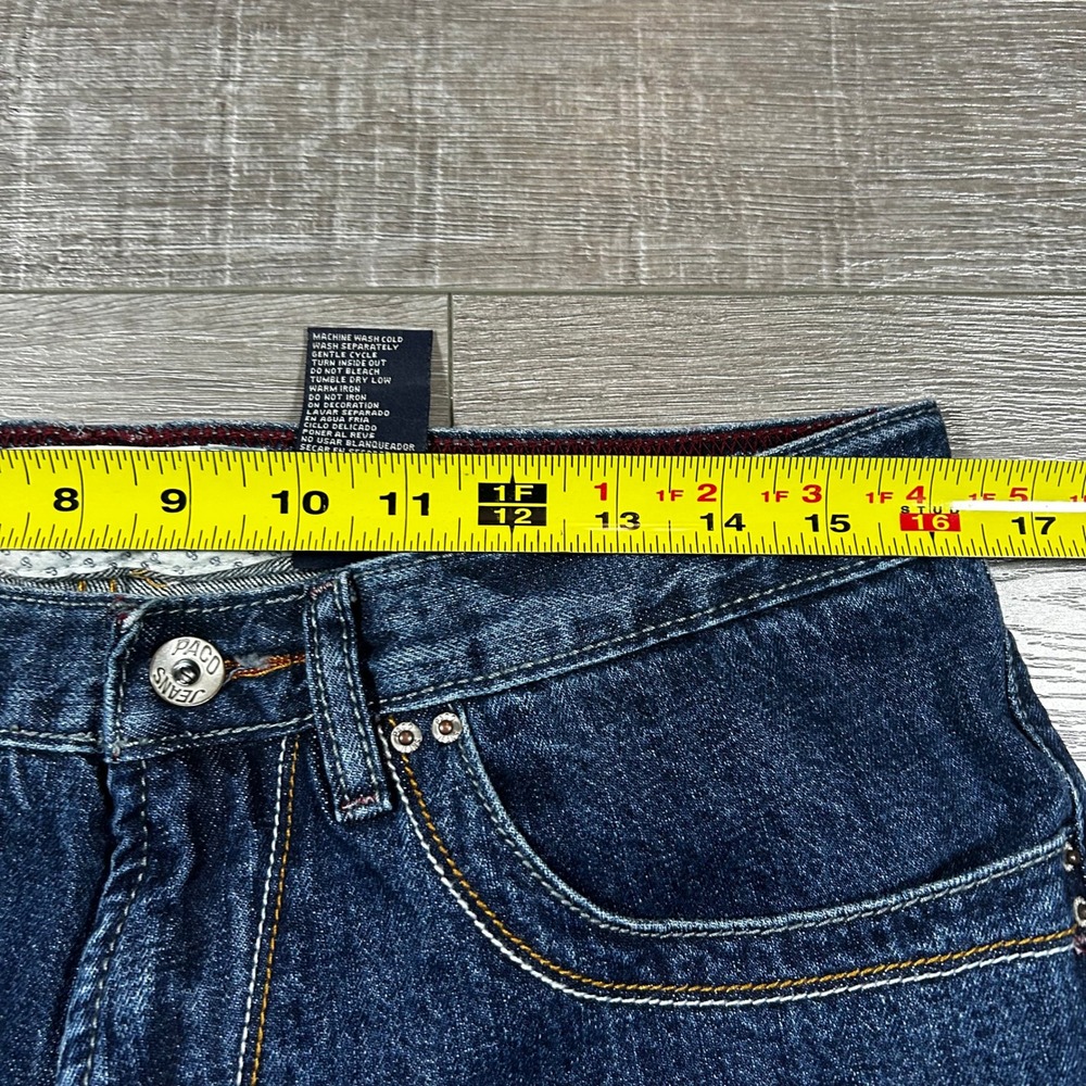 Vintage Paco Jeans‎ Y2K Dark Wash Denim Jeans W34 L30 Straight Leg - Picture 4 of 8